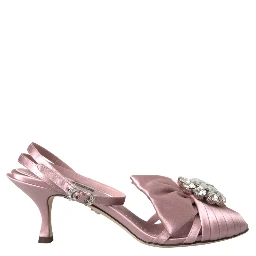 Pink Keira Crystal Heels Sandals Shoes