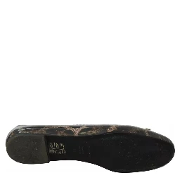 Brown Leopard Ballerina Flats Leather Shoes