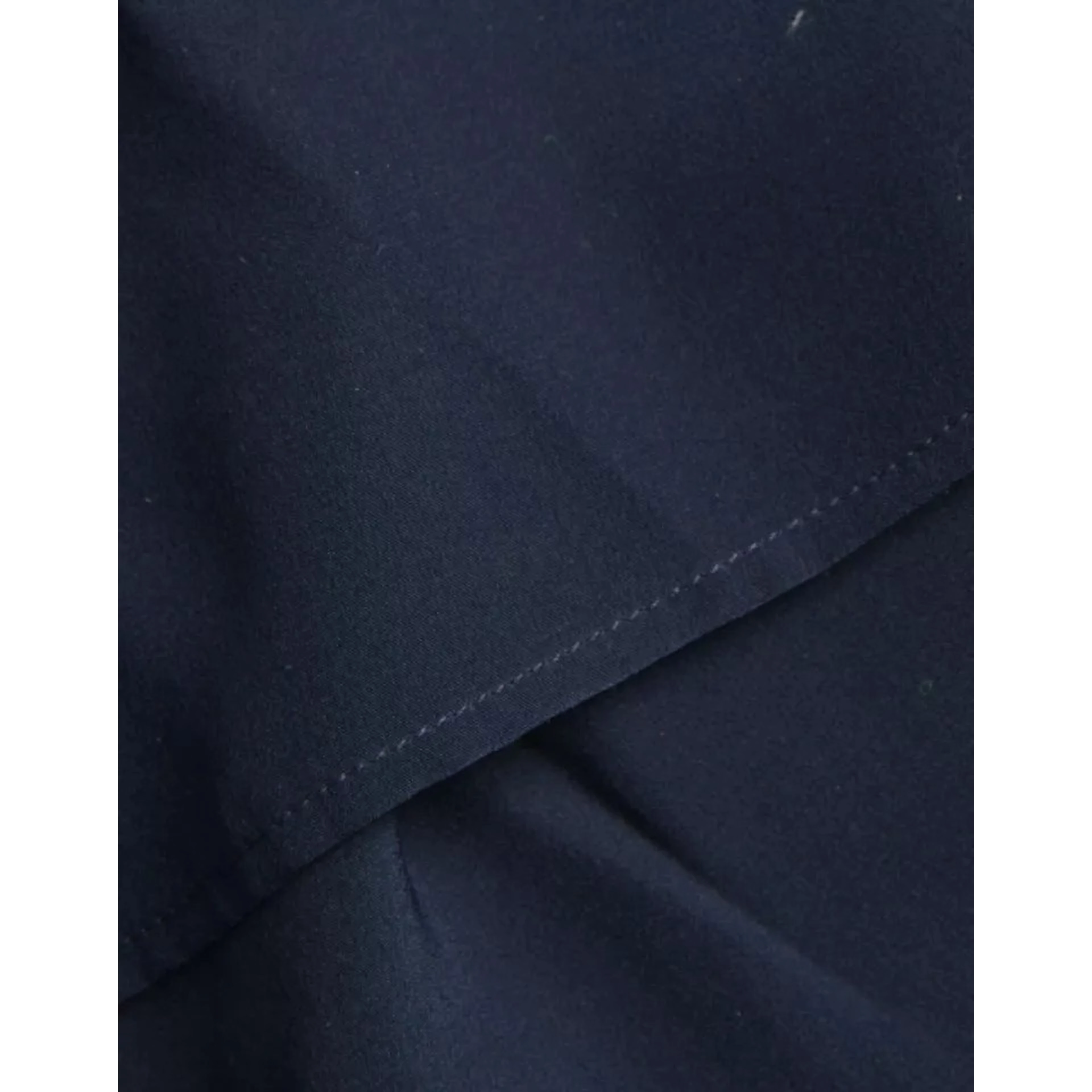 Blue Long Sleeves Ascot Collar Blouse Top