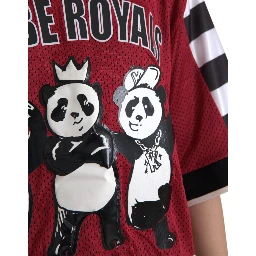 Multicolor Royals Panda Oversized T-shirt