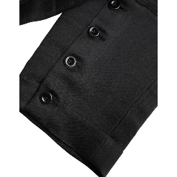 Black High Waist Capri Cropped Pants