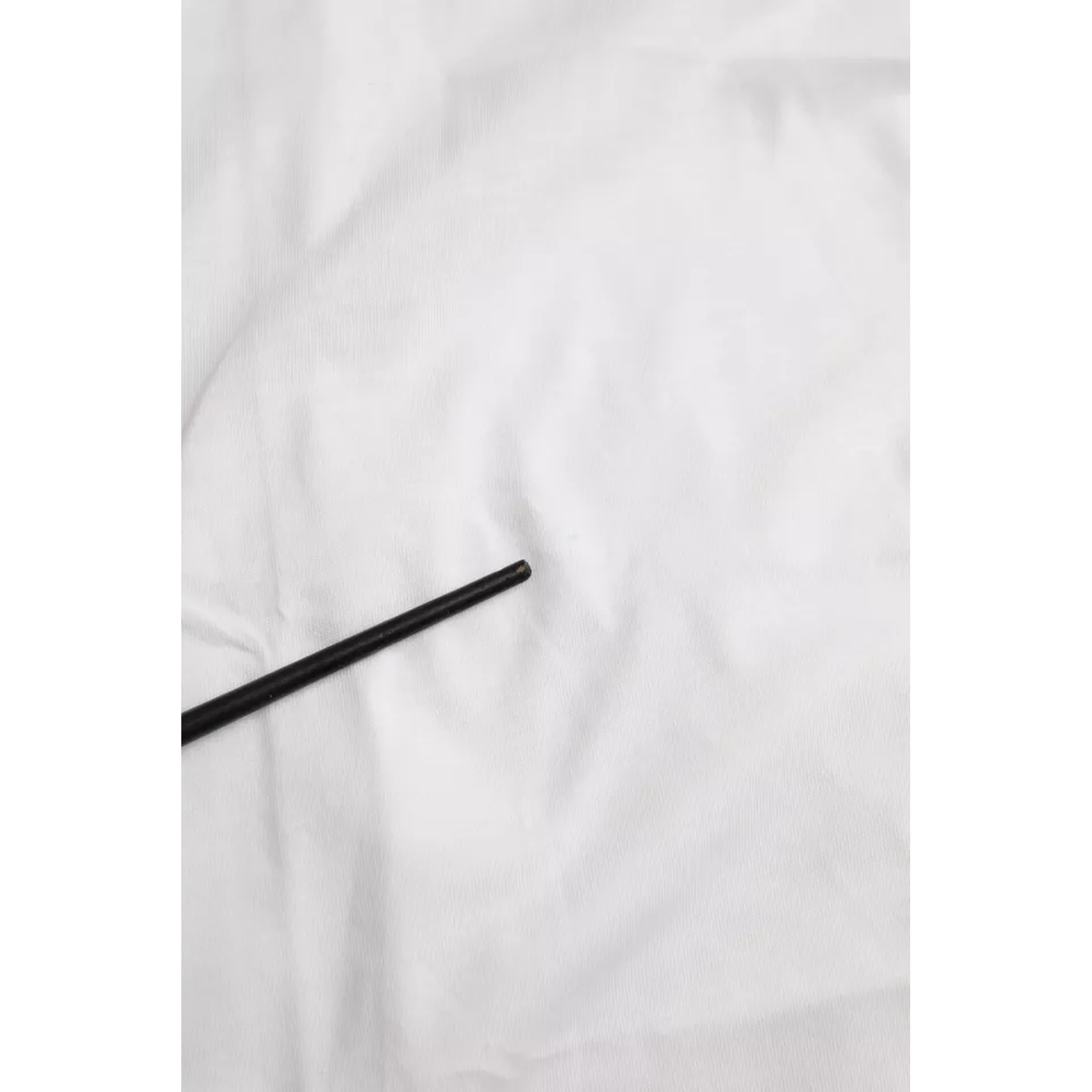 White Cotton Crew Neck Short Sleeves T-shirt