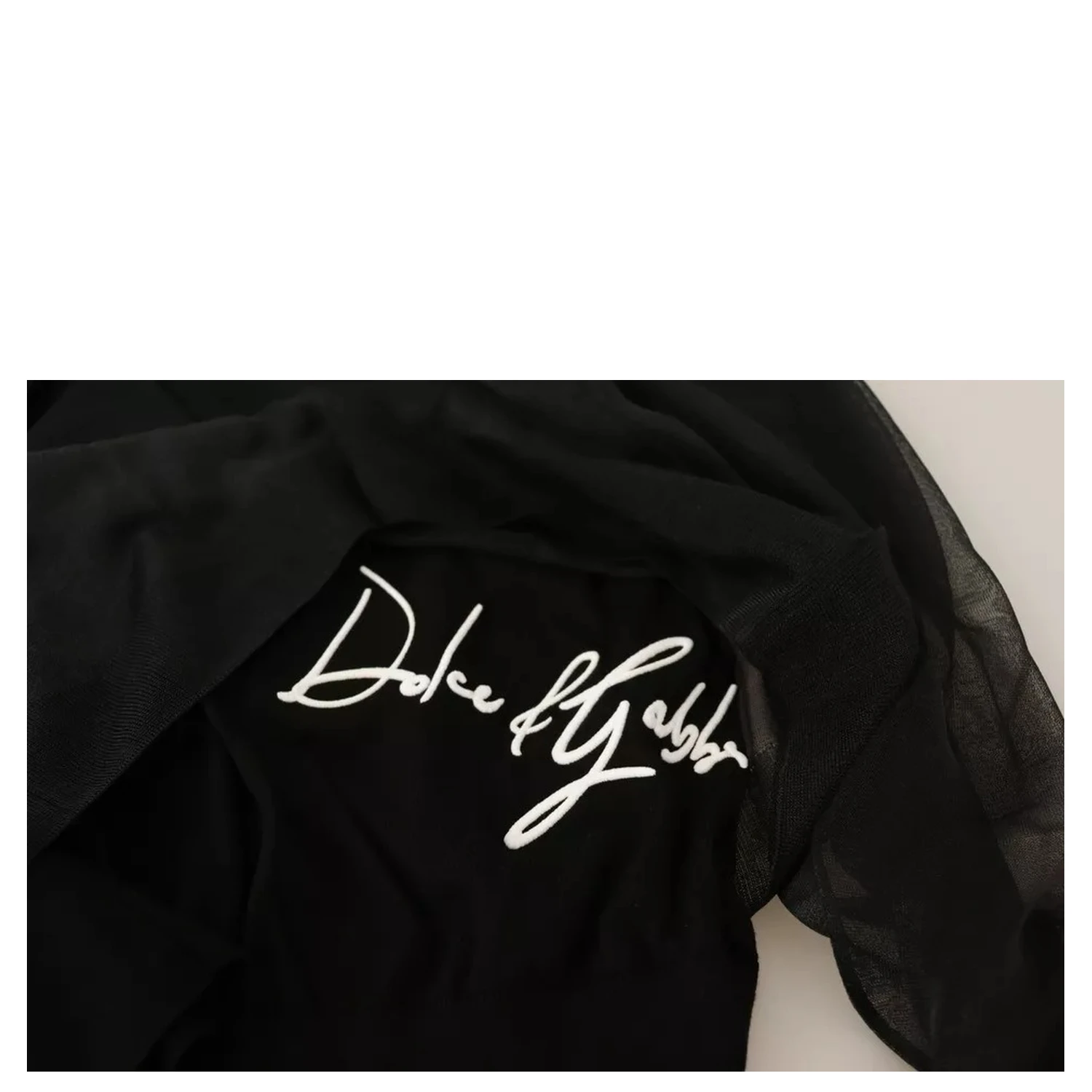 Black Logo Crewneck Long Sleeve Pullover Sweater