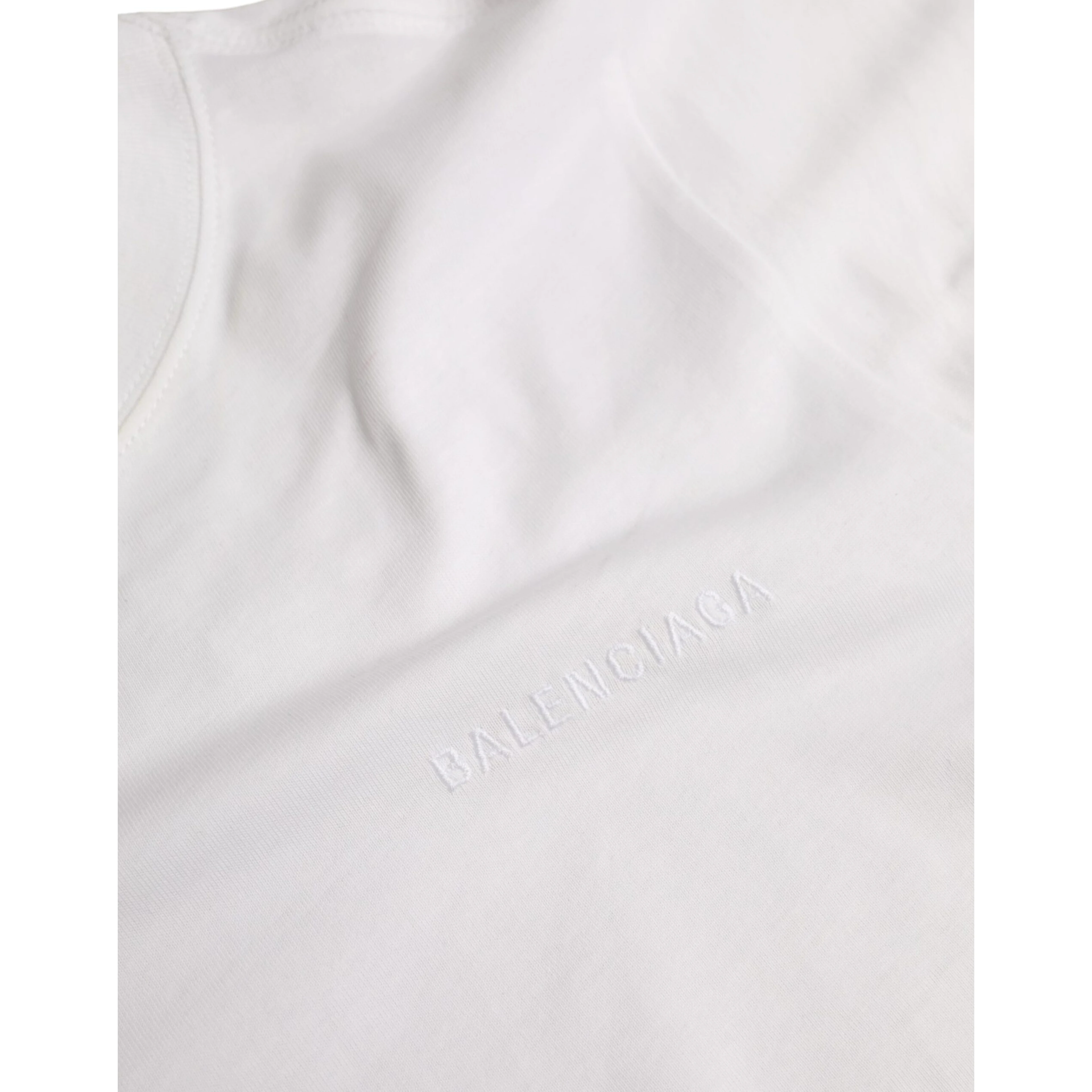 White Cotton Crew Neck Short Sleeves Tee T-shirt