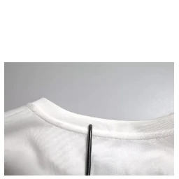White Cotton Black HOT Crystal Top T-shirt