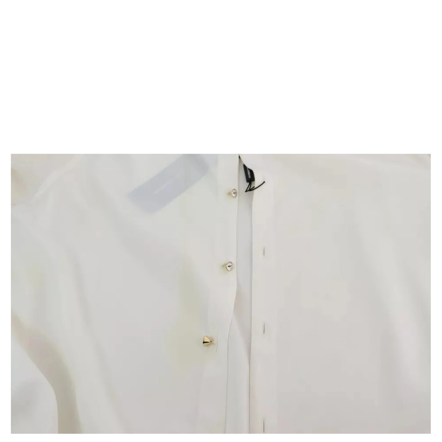 White Blouse Ascot Collar Shirt Silk Top