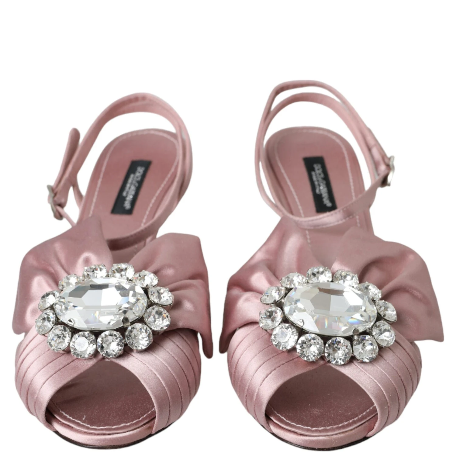 Pink Keira Crystal Heels Sandals Shoes