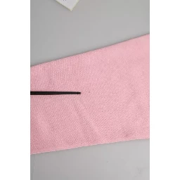 Pink Cotton Logo Print Long Sleeves Pullover Sweater