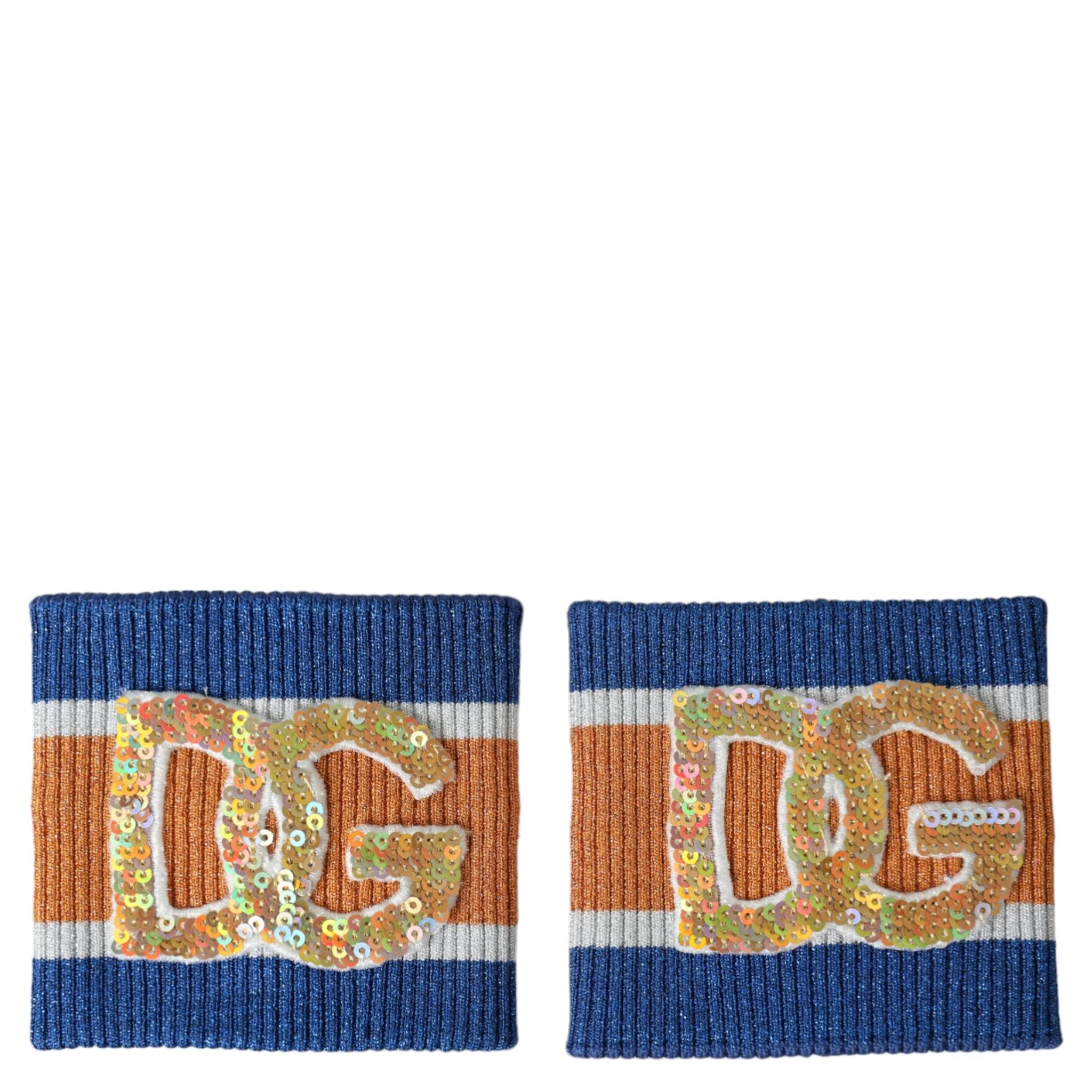 Multicolor Logo Sequin Viscose Wristband