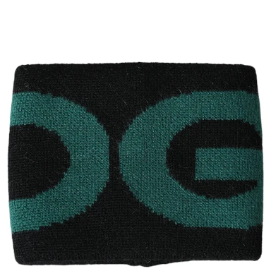 Black Green Wool Logo #DGMILLENNIALS Wristband