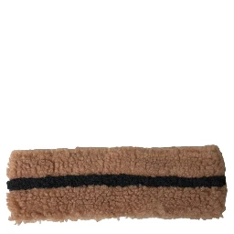 Brown Black Fleece Wool Head Band Hat Men