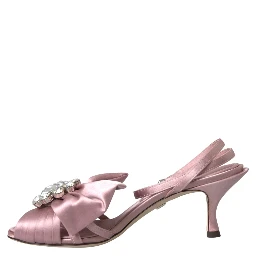 Pink Keira Crystal Heels Sandals Shoes