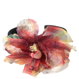 Rose Pink Silk Floral Black Tiara Women Hairband Diadem
