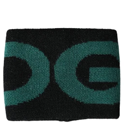 Black Green Wool Logo #DGMILLENNIALS Wristband