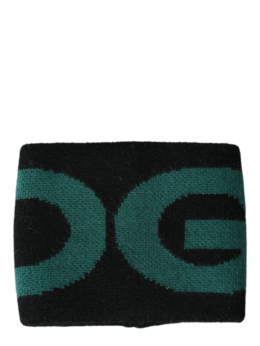 Black Green Wool Logo #DGMILLENNIALS Wristband