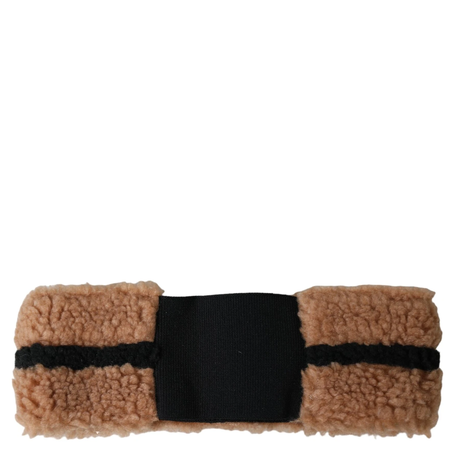 Brown Black Fleece Wool Head Band Hat Men