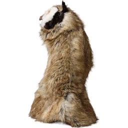 Brown Owl Faux Fur Whole Head Cap Hat