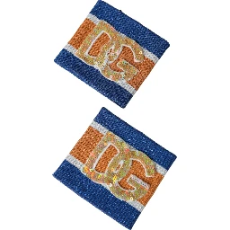 Multicolor Logo Sequin Viscose Wristband