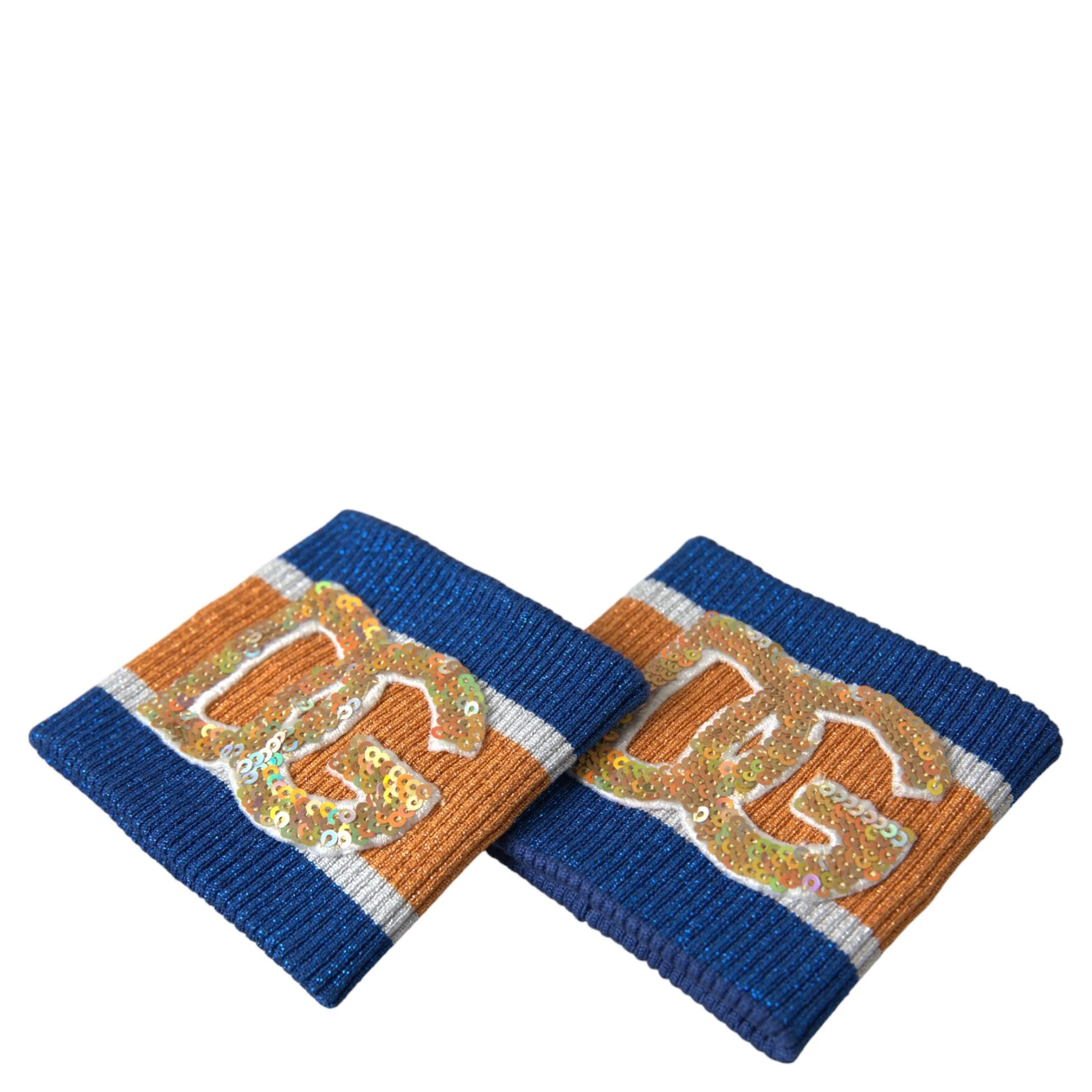 Multicolor Logo Sequin Viscose Wristband