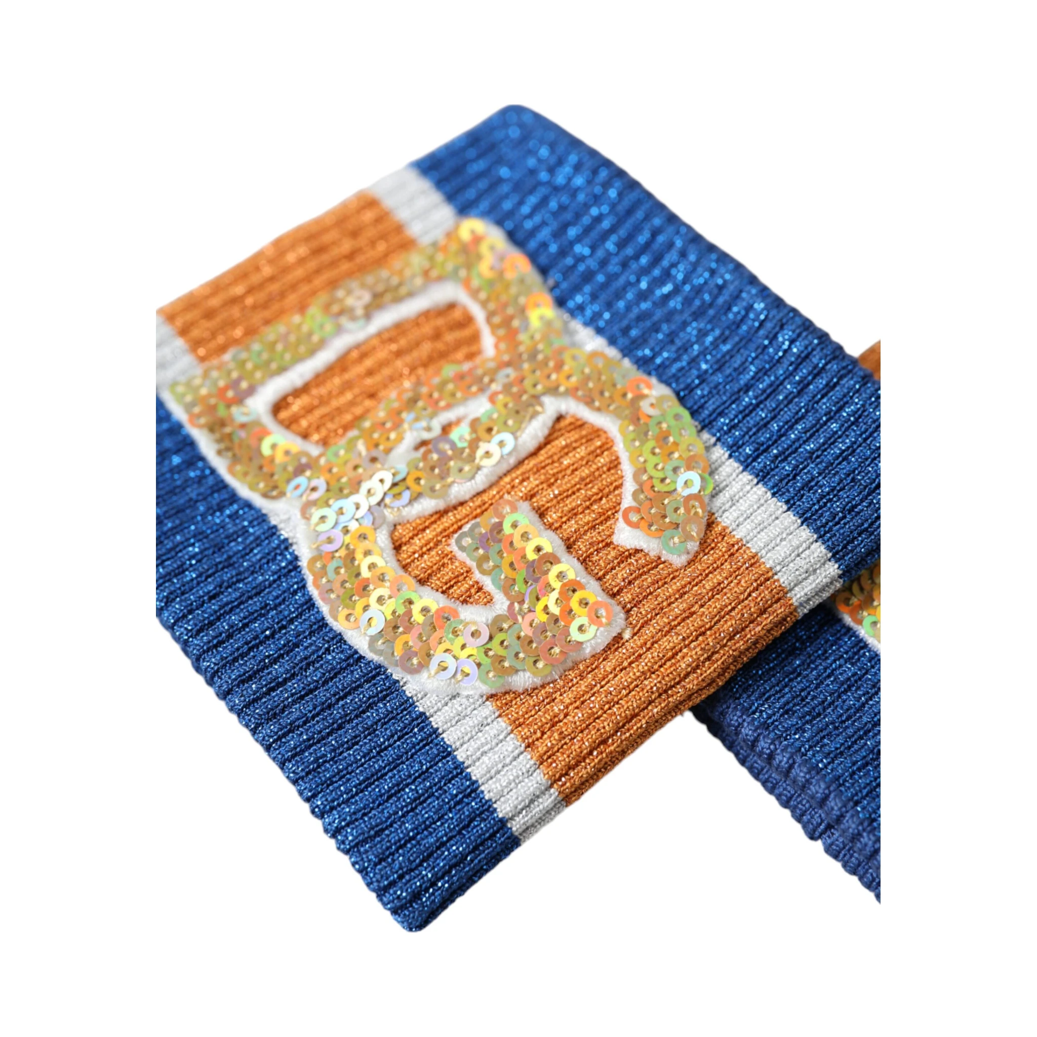Multicolor Logo Sequin Viscose Wristband