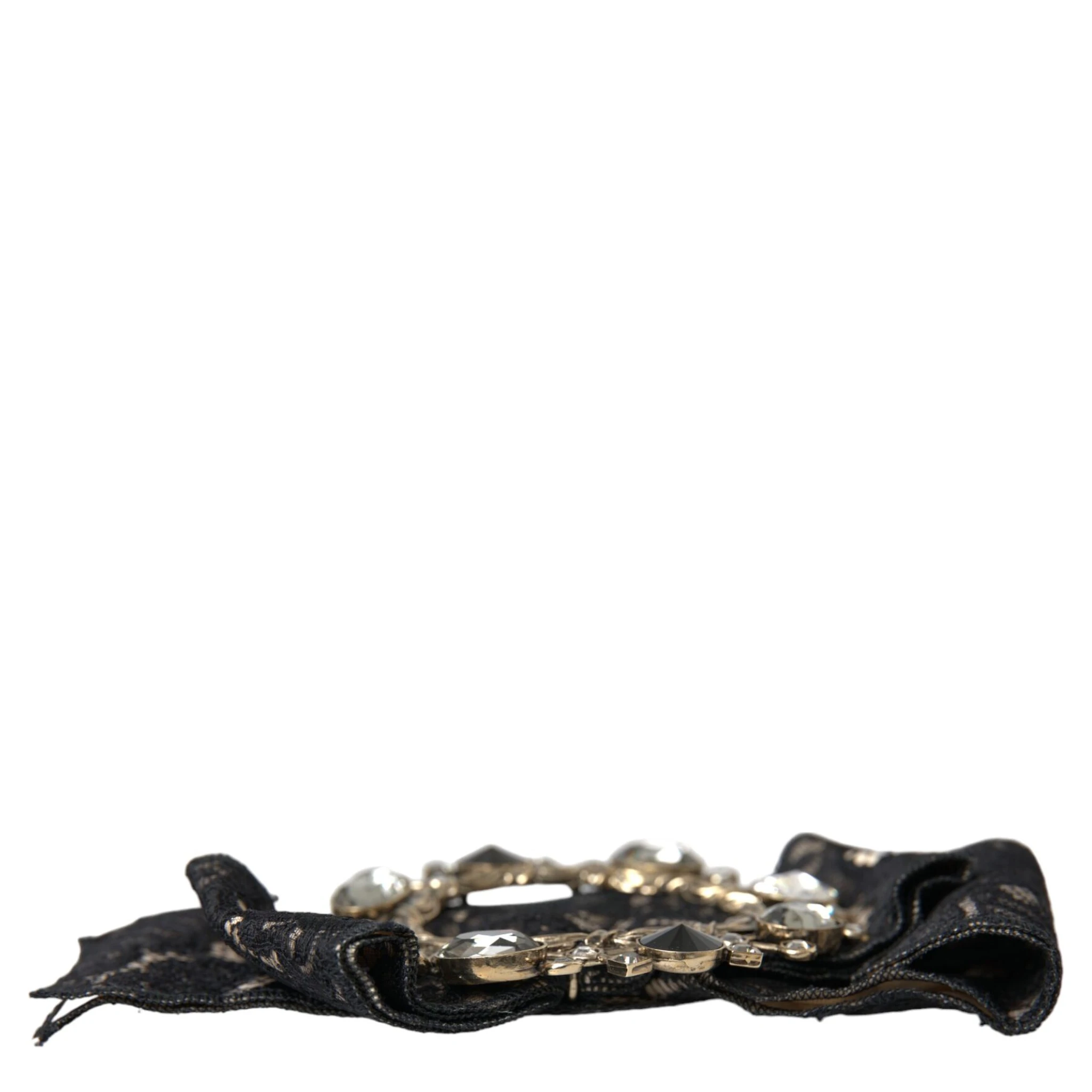 Black Lace Crystal Handmade Brooch Hair Pin