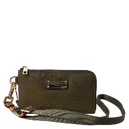 Dark Green Nylon Logo Multifunctional Kit 2 Pcs Set Bags