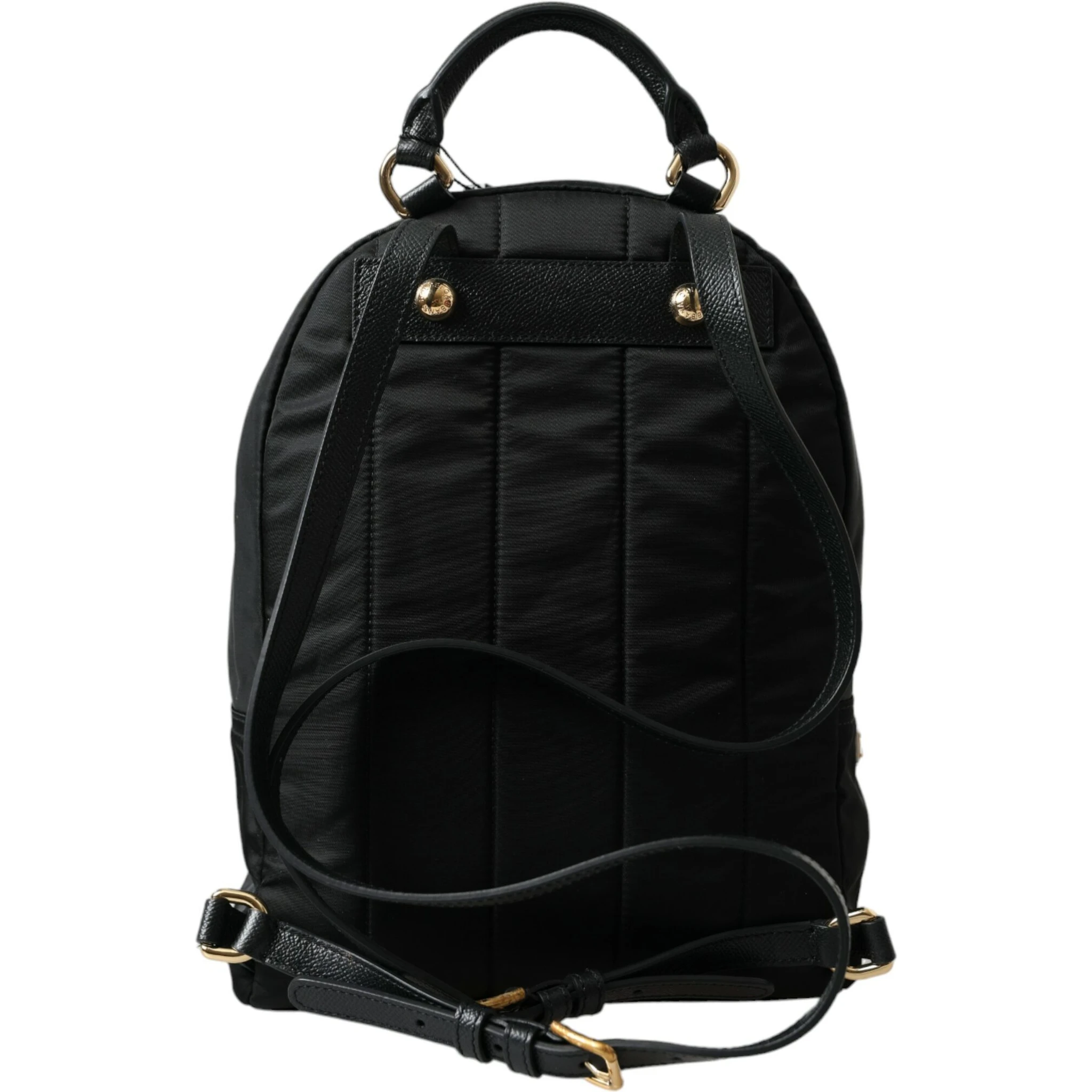 Black #DGFAMILY Embellished Backpack VULCANO Bag