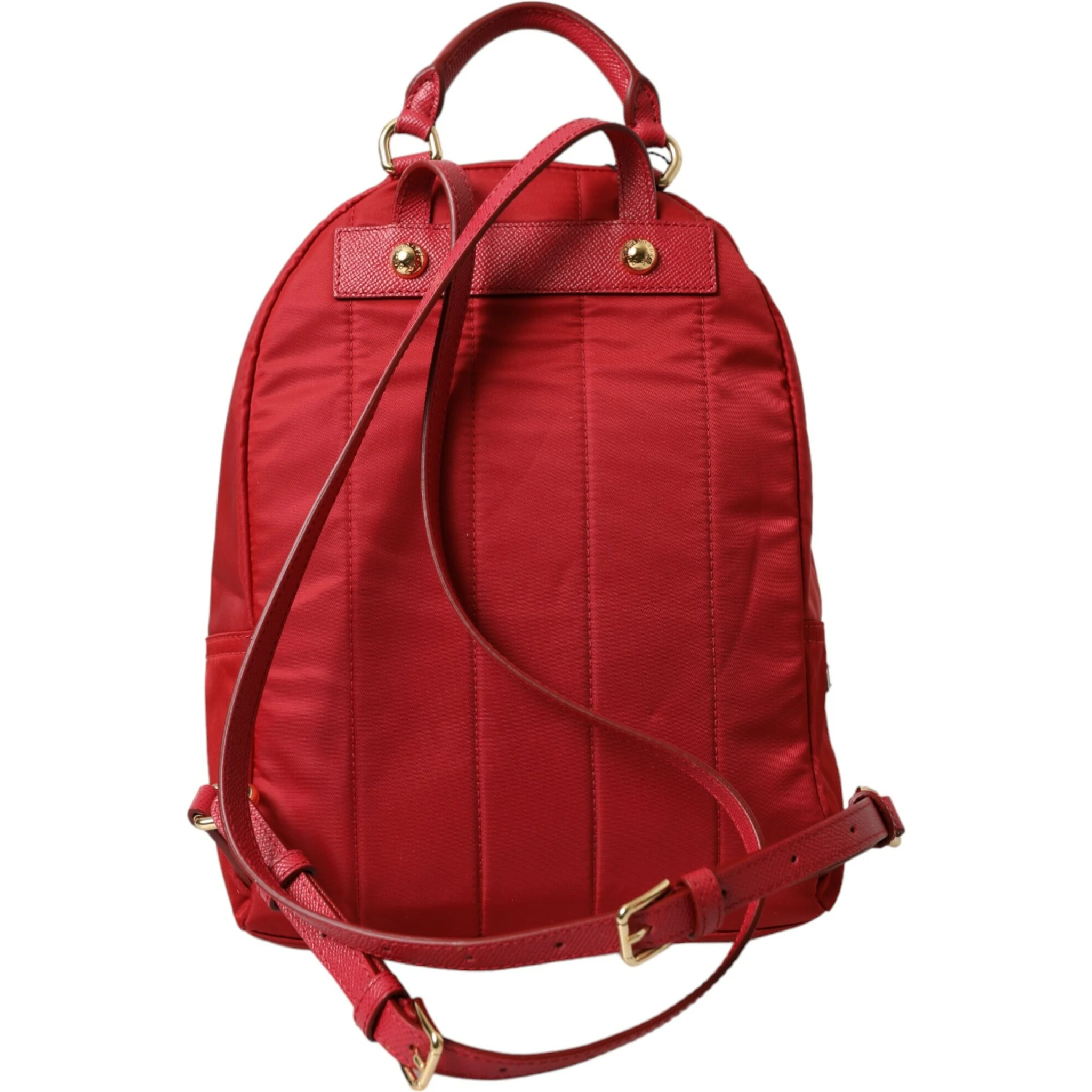 Red #DGFAMILY Embellished Backpack VULCANO Bag