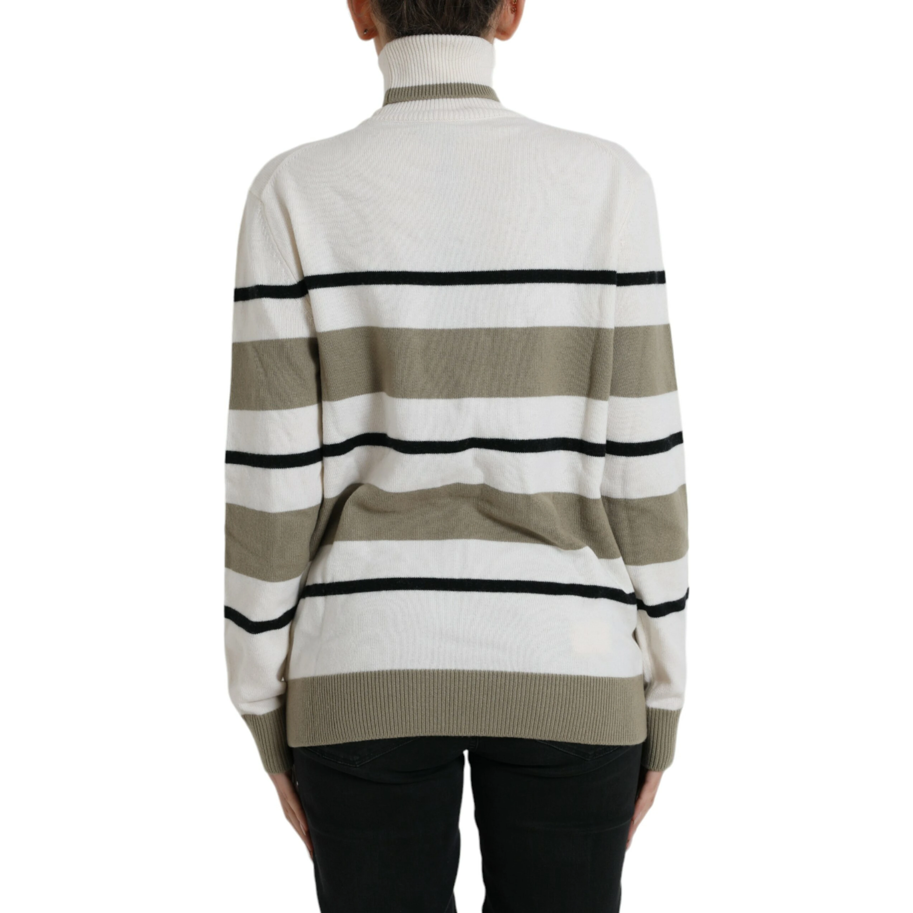 Multicolor Stripe Wool Logo Pullover Sweater