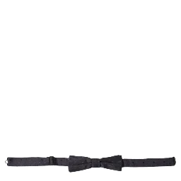 Blue Polka Dot Silk Adjustable Neck Men Papillon Bow Tie