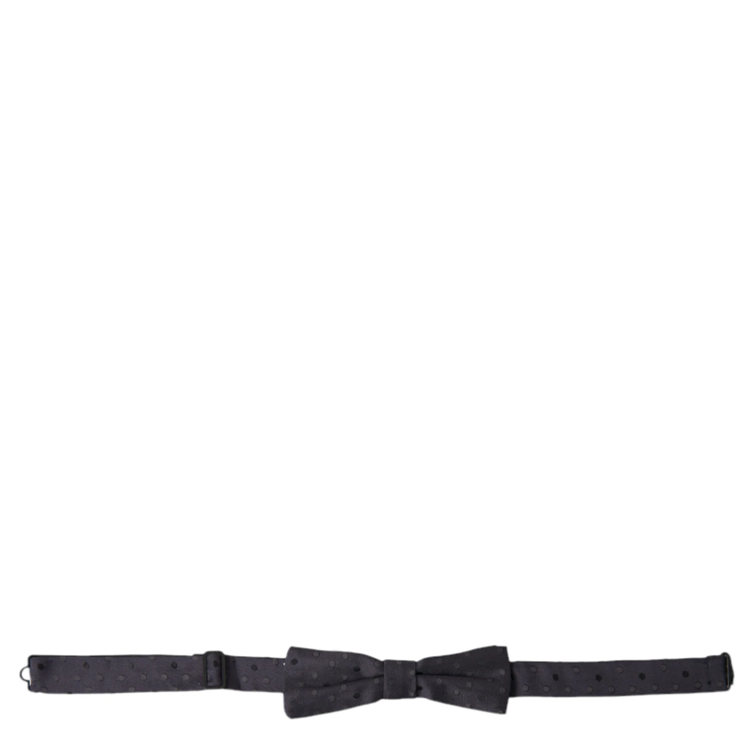 Blue Polka Dot Silk Adjustable Neck Men Papillon Bow Tie