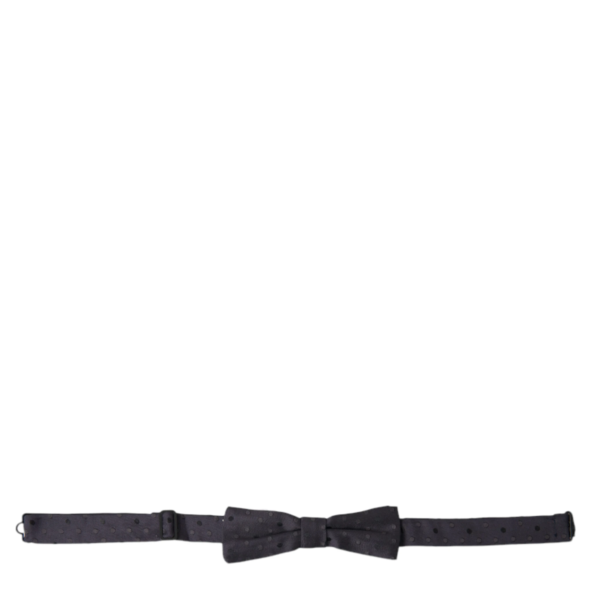 Blue Polka Dot Silk Adjustable Neck Men Papillon Bow Tie