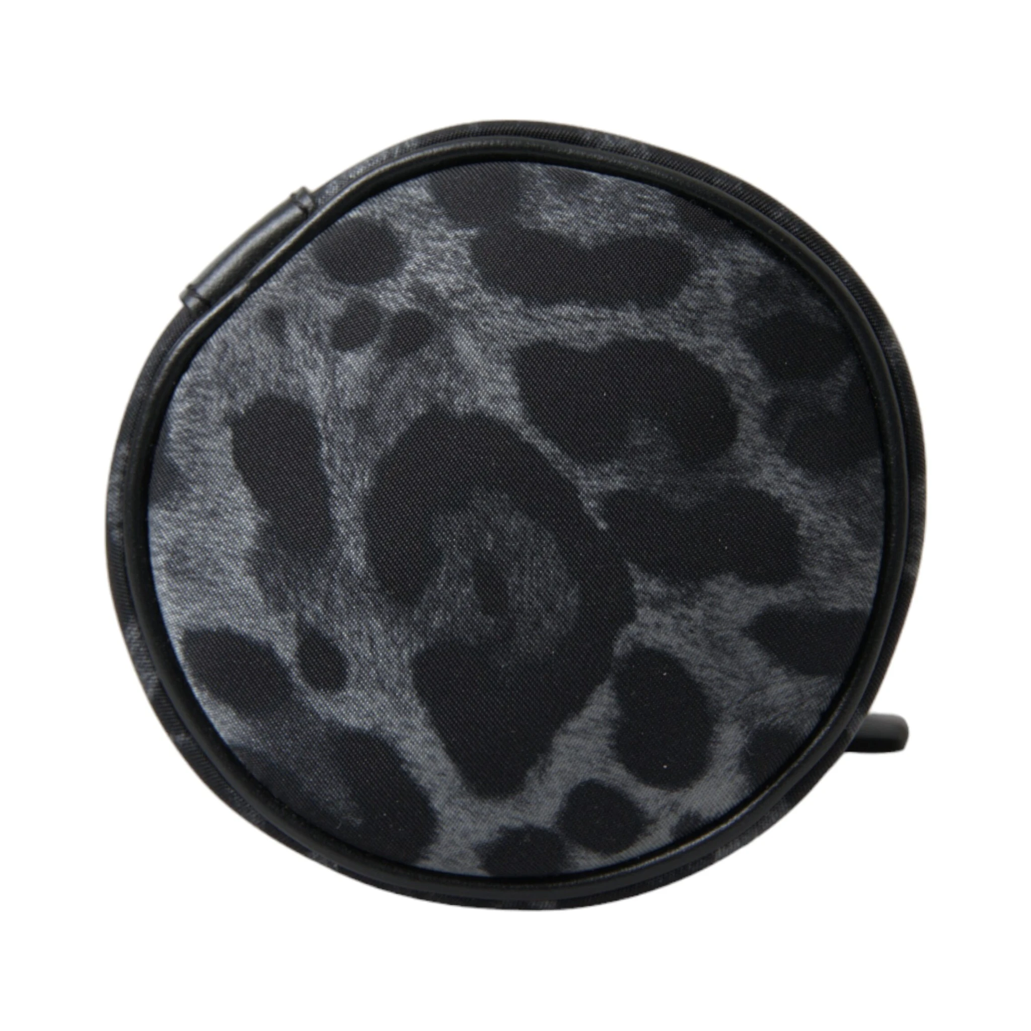 Black Leopard Round Slim Tote Bottle Cage Bag