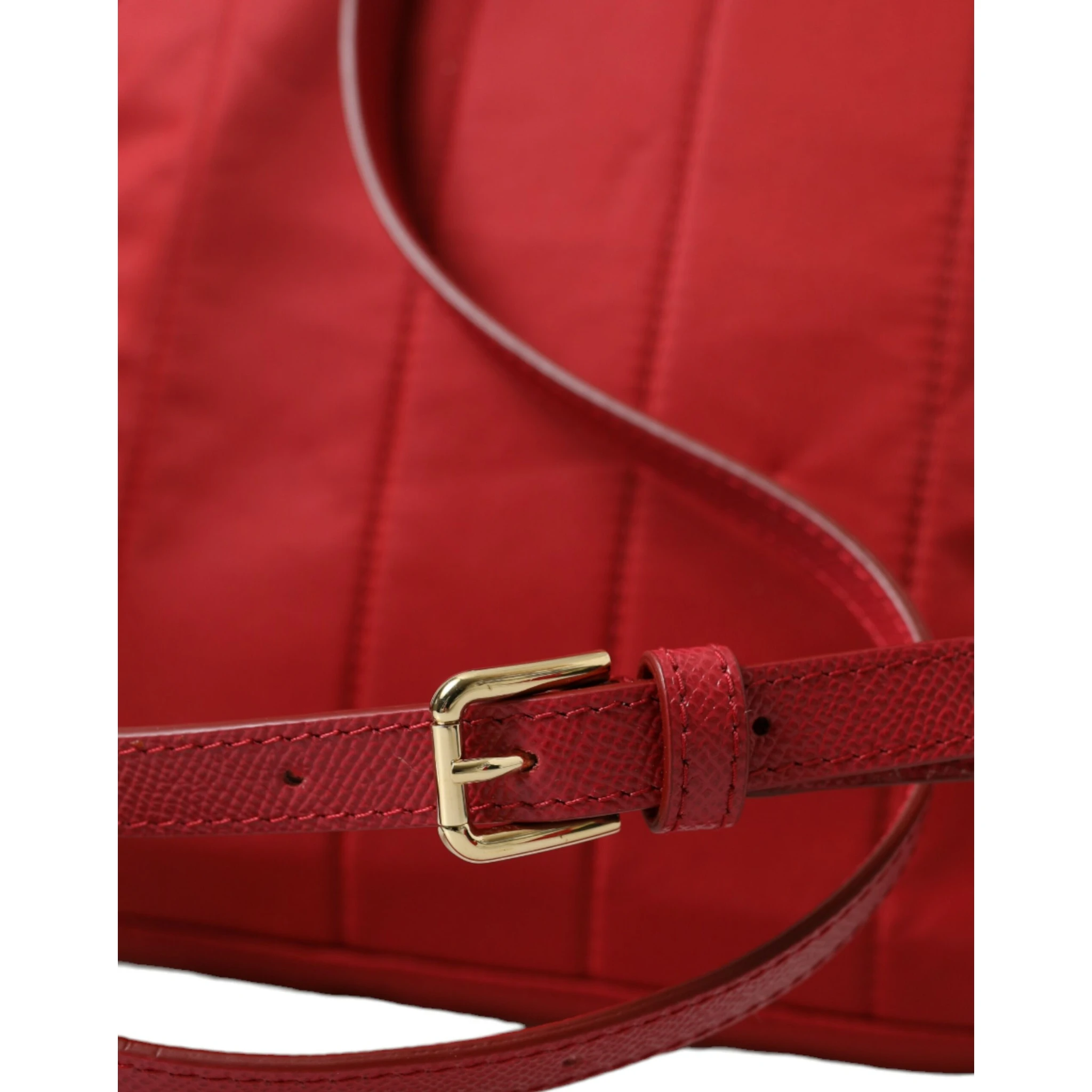 Red #DGFAMILY Embellished Backpack VULCANO Bag