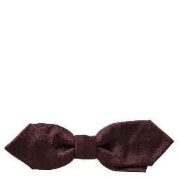 Red Bordeaux Silk Slim Adjustable Neck Papillon Bow Tie