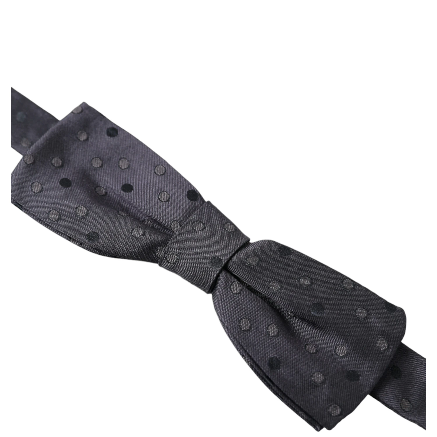 Blue Polka Dot Silk Adjustable Neck Men Papillon Bow Tie