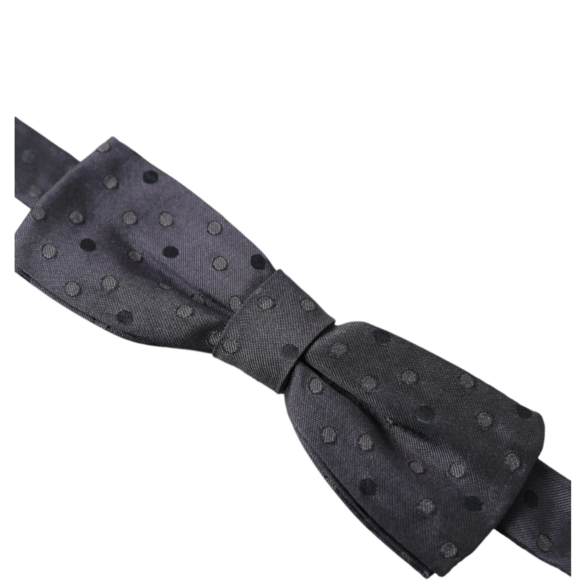 Blue Polka Dot Silk Adjustable Neck Men Papillon Bow Tie