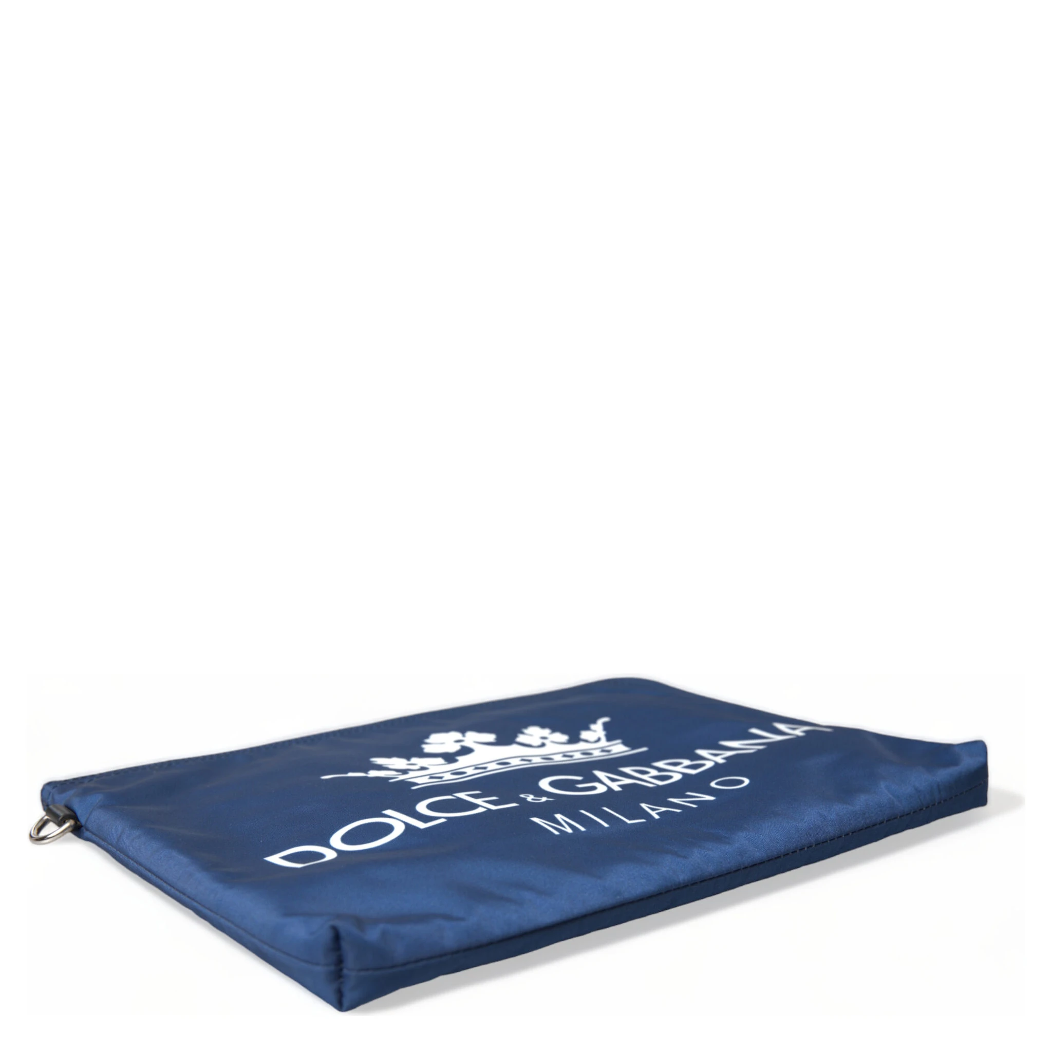 Blue DG Milano Print Nylon Pouch Clutch Men Bag