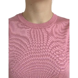 Pink Crew Neck Cropped Sleeveless Tank Top