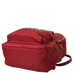 Red #DGFAMILY Embellished Backpack VULCANO Bag