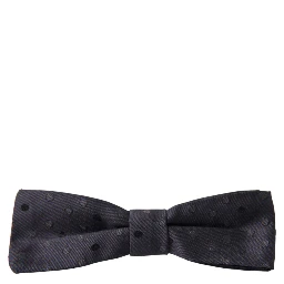 Blue Polka Dot Silk Adjustable Neck Men Papillon Bow Tie