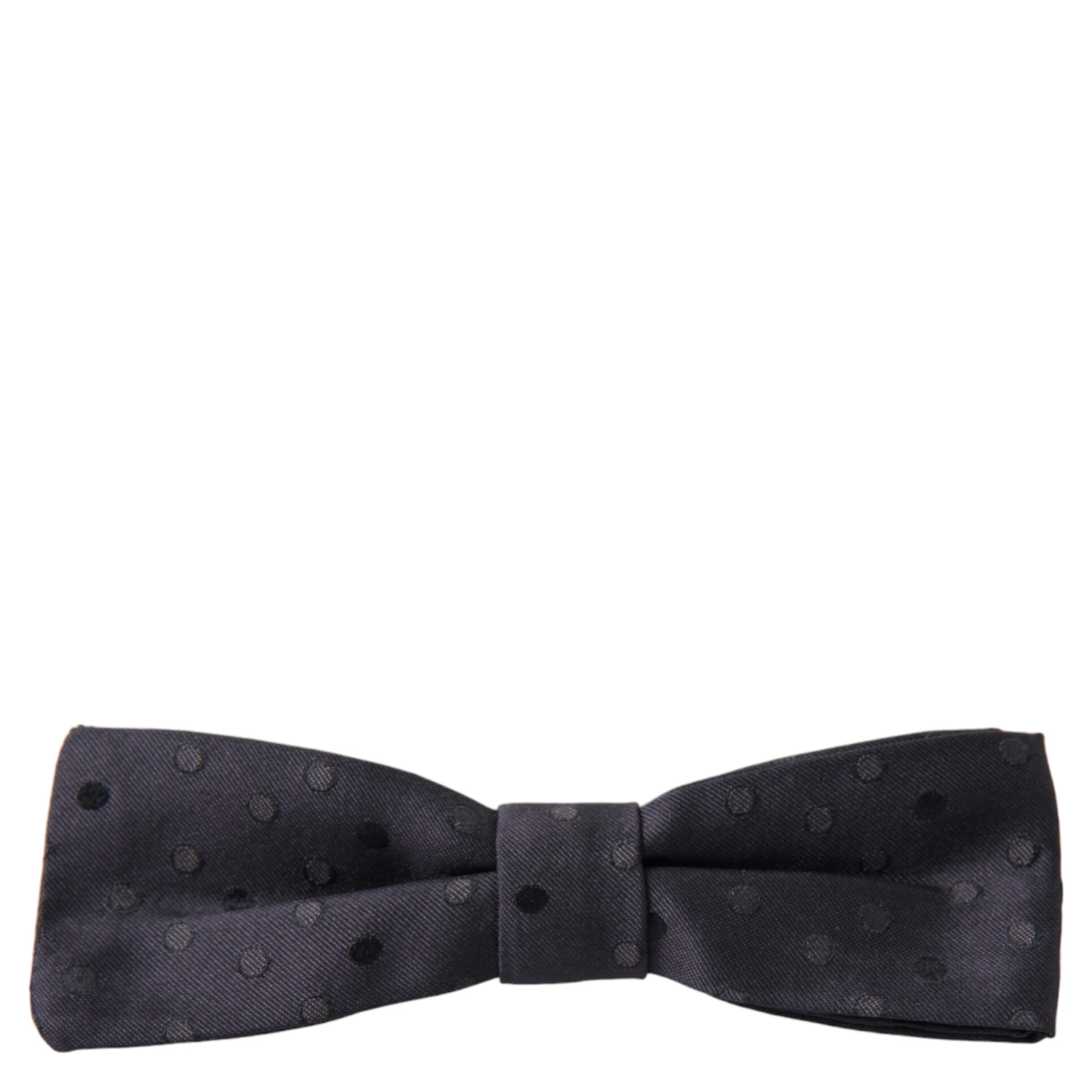 Blue Polka Dot Silk Adjustable Neck Men Papillon Bow Tie