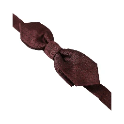Red Bordeaux Silk Slim Adjustable Neck Papillon Bow Tie