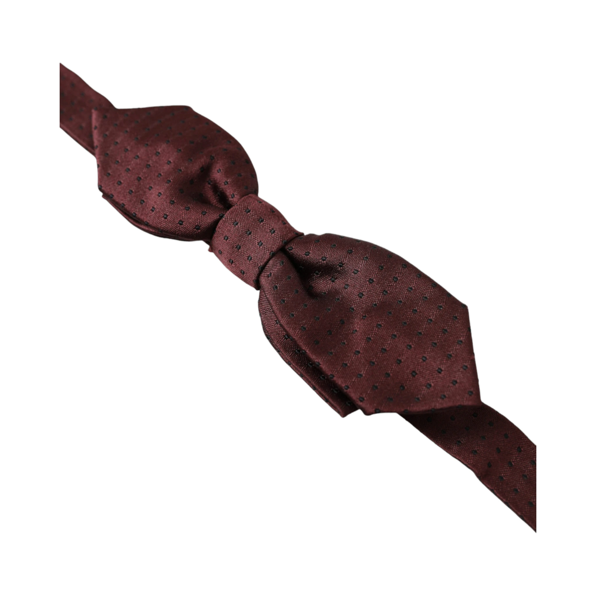 Red Bordeaux Silk Slim Adjustable Neck Papillon Bow Tie