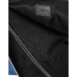 Blue DG Milano Print Nylon Pouch Clutch Men Bag