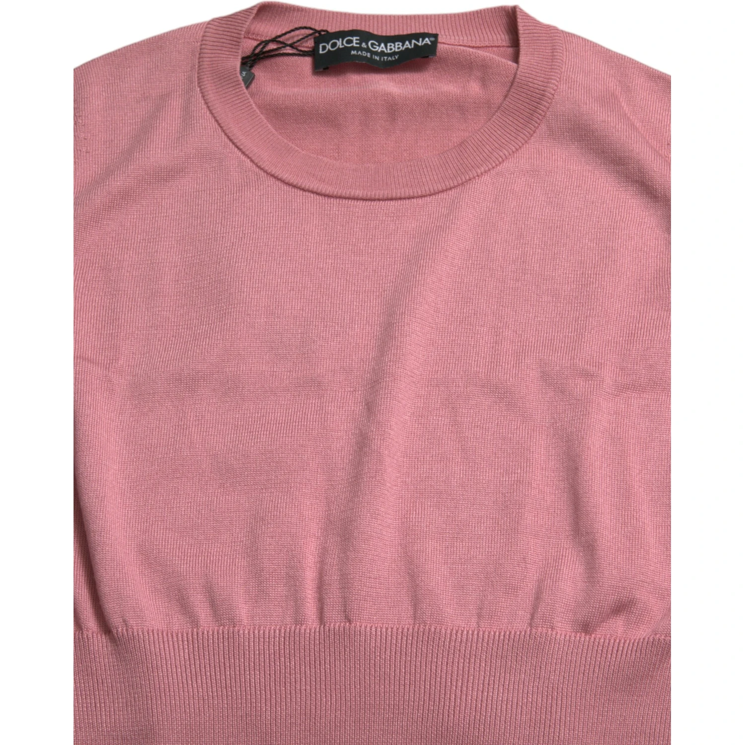 Pink Crew Neck Cropped Sleeveless Tank Top