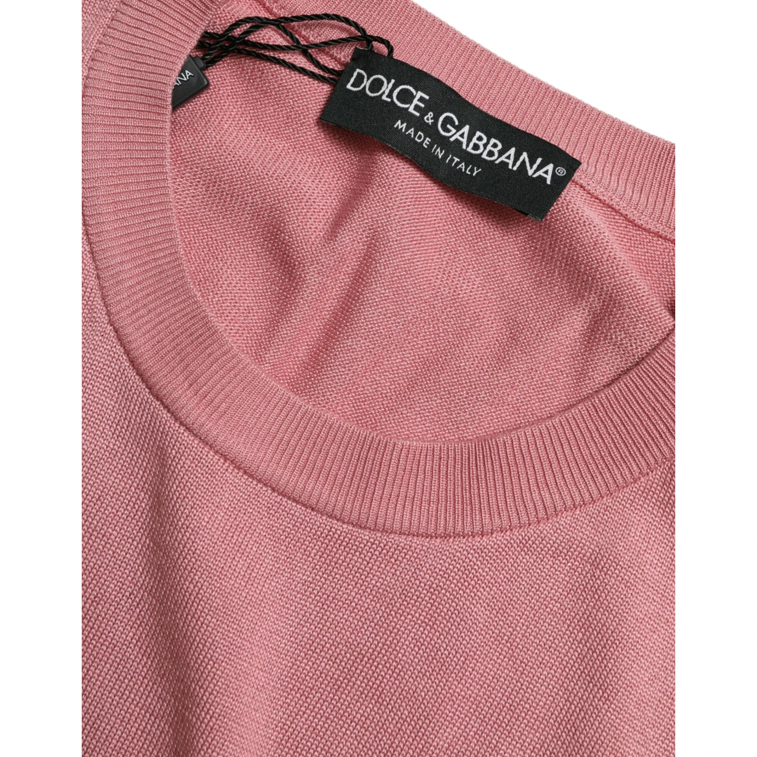 Pink Crew Neck Cropped Sleeveless Tank Top