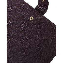 Dark Brown Leather Logo Plaque Cover Sleeve Tablet Case