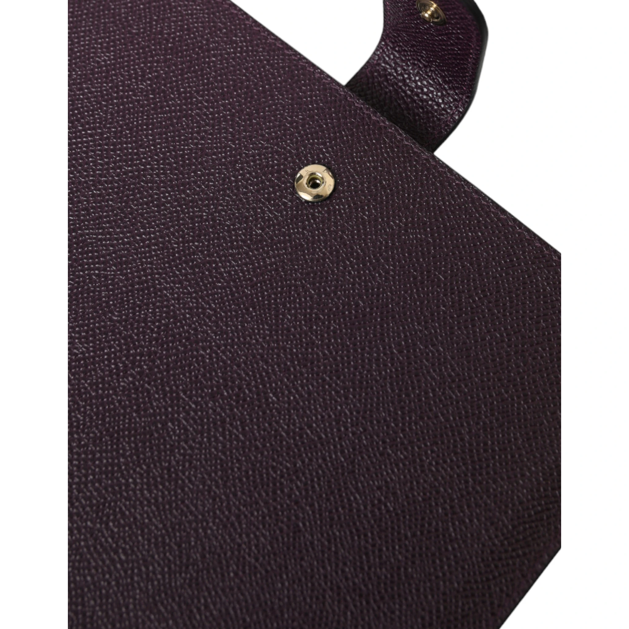 Dark Brown Leather Logo Plaque Cover Sleeve Tablet Case