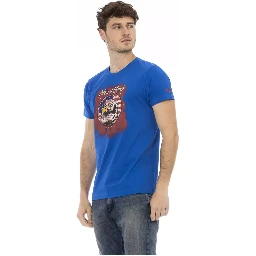 تيشيرت قطني أزرق